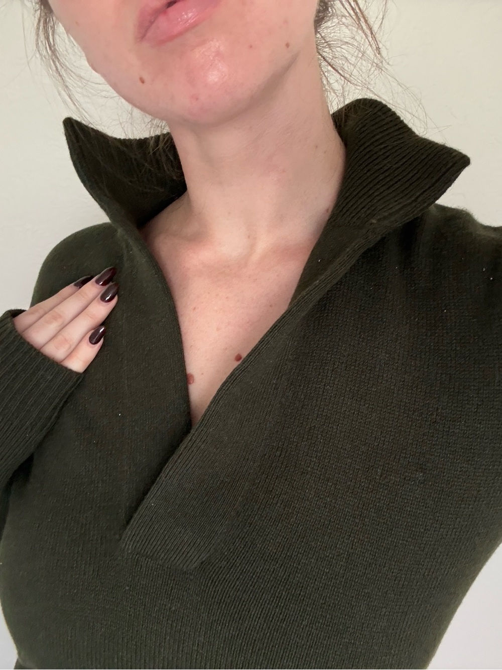 Ralph Lauren Green Midi Sweater Dress Size M